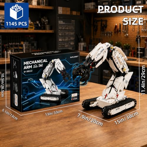 3 in 1 Robot Arm Building Set for Kids Boys Age 8-14 with RC & APP