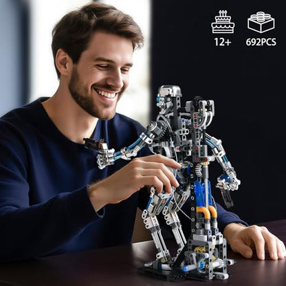 SATHIBI Mechanical Skull Robot Building Set for Adult,Horror Gothic Skull Alien Model for Home Office Decor,Halloween Skeleton Building Blocks Toys Gifts for Men Teens14+ - style: Mechanical Skull Robot