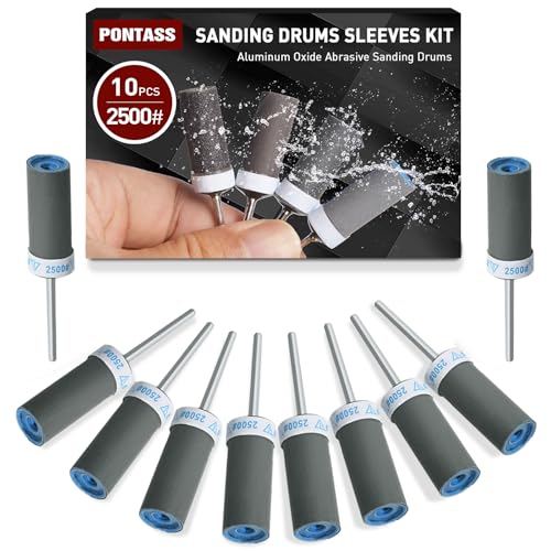 2500 Grit Sanding Stick,10 Pcs Sanding Drums for Dremel Rotary Tool - size: 2500 Grit