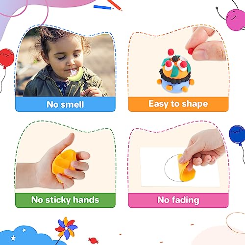Aestd-ST Air Dry Clay 160 Colors, Modeling Clay for Kids, DIY Magic Clay