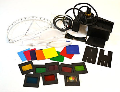 EISCO Student Optics Kit - Light Box & 27 Optical Components