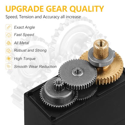 Deegoo-FPV MG995 Metal Gear Digital Servos, 2-Pack - style: 2 Pack