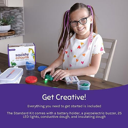 Squishy Circuits Standard Kit - Explore Electrical Circuits with Play Dough - STEM Science Kits for Kids Age 8-12 - Fun and Educational at Home, Classroom, Camp, and More! - style: Standard Kit