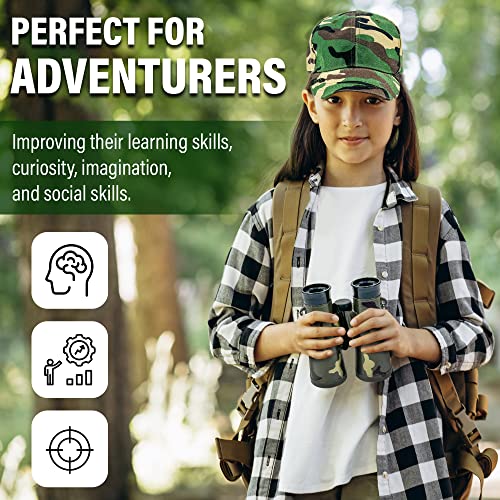 Kids Explorer Kit with Binoculars & Walkie Talkies – Outdoor Camping Gear