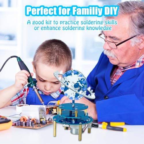 PEMENOL Soldering Project Kit, Rotating Solar System Globe Kit