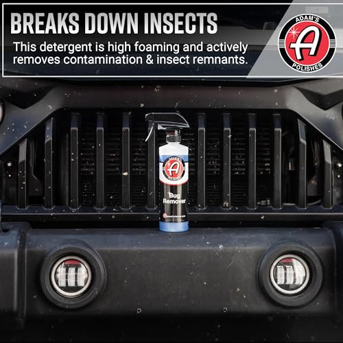 Adam's Polishes Car Bug Remover Combo - Powerful Bug Remover For Car Detailing | All Purpose Spray Removes Bug & Tar From Plastic, Rubber, Metal, Chrome, Glass, RV, Boat, Motorcycle - size: 8 Fl Oz (Pack of 2)