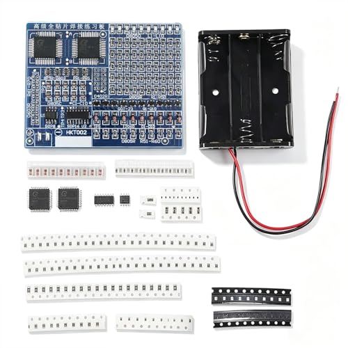 ISolderStore SMD/SMT Components Practice Board - Electronic Project Kits DIY Soldering Skill Training Board - Led Transistor Soldering Kit - size: SMD A-1PCS