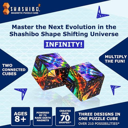 Shashibo ICOSA XL Magnetic Puzzle Toy, Stress Relief Fidget Toy - color: Infinity, size: ICOSA