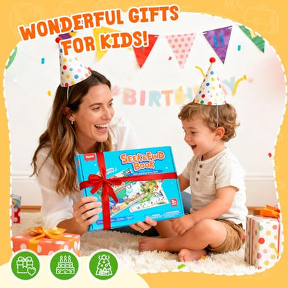 JoyCat Seek & Find Game Book - Animal Preschool Learning Activity - style: 4. Seek & Find Animals