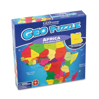 GeoPuzzle Africa & Middle East Jigsaw Puzzles, 65 Pc Puzzle for Kids - color: 1 Set-africa & Middle East
