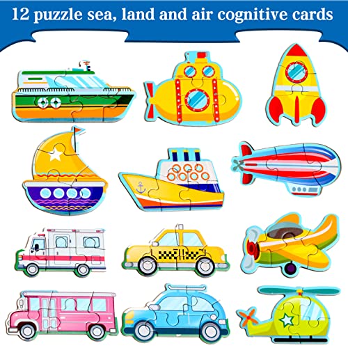 Magnetic Puzzles for Kids Ages 3-5, Travel Toddler Car Puzzle Toy - style: Traffic
