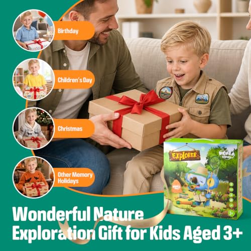 NAUGHTY PANDA Kids Explorer Kit, 28 Pcs Bug Catching Kit