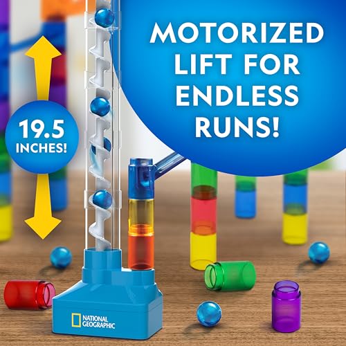 National Geographic Marble Run Building Set with Motorized Elevator - style: 95-Piece Marble Run