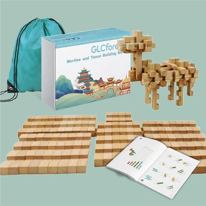 Toy Camel STEM Wooden Building Blocks - 15+ Shapes, 3D Puzzle, Brain Games, Educational Toys Gift for Kids and Classroom, Montessori STEM Toys for Ages 5+ and Teens-37 Pcs - style: Toy Camel