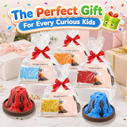 24Pcs Volcano Eruption Science Kit STEM Science Experiments Party Favors Classroom Prizes Goodie Bag Stuffers Gifts Exchange for Boys and Girl