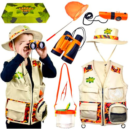 Kidz@Play Complete Orange Safari Bug Hunting Kit - color: Orange