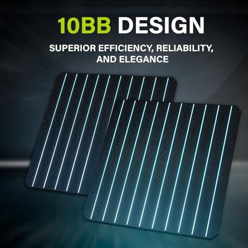 Newpowa 5-Pack 35W 12V Monocrystalline Solar Panels 10BB - High-Efficiency PV Modules for Off-Grid Systems, RV/Boat/Camper/Trailer/Gate Opener (175W Total) - size: 35W 12V 5-Pack Panels