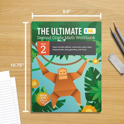 The IXL Ultimate 2nd Grade Math Workbook, Activity Book for Kids Ages 7-8 Covering Addition, Subtraction, Place Value, Geometry, Measuring, and More Mathematics (IXL Ultimate Workbooks)