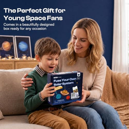 Caydo Solar System Fuse Beads Kit, STEM Space Science Toys Gift for Kids