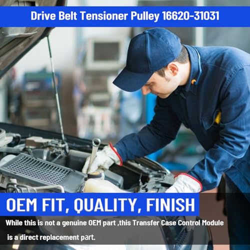 Drive Belt Tensioner Pulley for Toyota FJ Cruiser Highlander RAV4 Sienna Venza Lexus GS is ES RX RC, Serpentine Belt Pulley Only, Replace 16620-31031 16620-31051 0187-GSU45