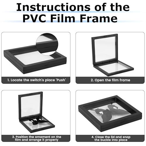 Insect Specimen Tools Kit - EVA Foam Pinning Board, Coordinate Paper, Wings Pressing Paper, Insect Pins & Butterfly Pins, Entomology Kit for Beginners & Hobbyists (PVC Display Case) - size: PVC Display Case Box Kit
