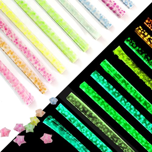 Jtnohx Luminous Origami Star Paper Strips Luminous Origami Starlight - color: starlight