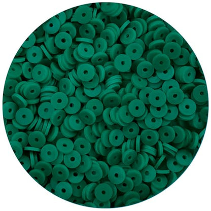 Green Clay Beads for Bracelets Jewelry Making - color: Green Clay Beads