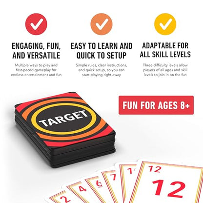 Elevate Prep Target Math Game | A Teacher-Recommended, Fast-Paced Mental Math Game for Practicing Addition, Subtraction, Multiplication, & Division | Ages 8+