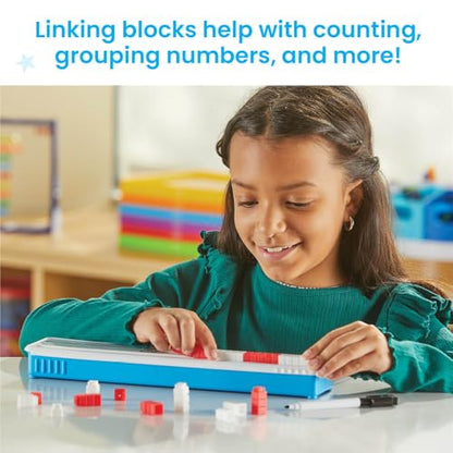 hand2mind Open Number Line Starter Set, White Board Dry Erase Number Lines for Students, Teaching Addition and Subtraction, Educational Math Manipulatives, Classroom Supplies for Teachers Elementary
