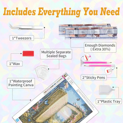 Magic Book Diamond Art Kits for Adults Beginners 12x16 in, DIY Craft Gift - color: DP-US09