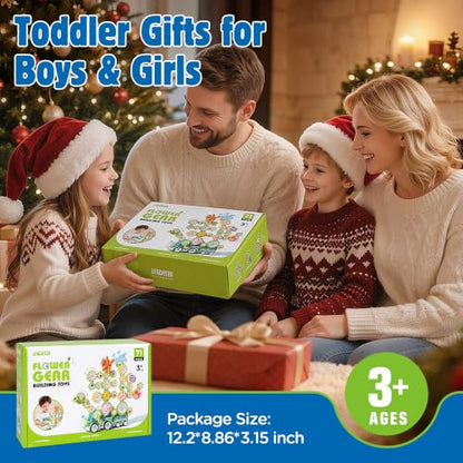 4 in 1 STEM Gear Toys for Kids Ages 3+, Educational Building Blocks, 71Pcs - size: 71 PCS