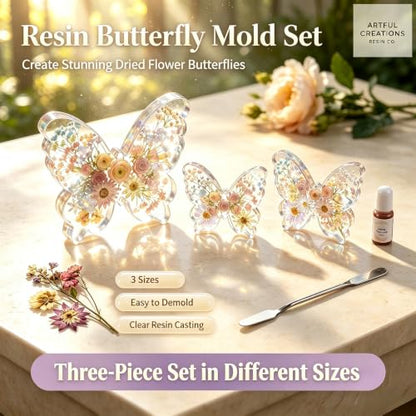 3D Butterfly Resin Mold Silicone for Epoxy Casting Crafts DIY Art - color: Butterfly Resin Mold