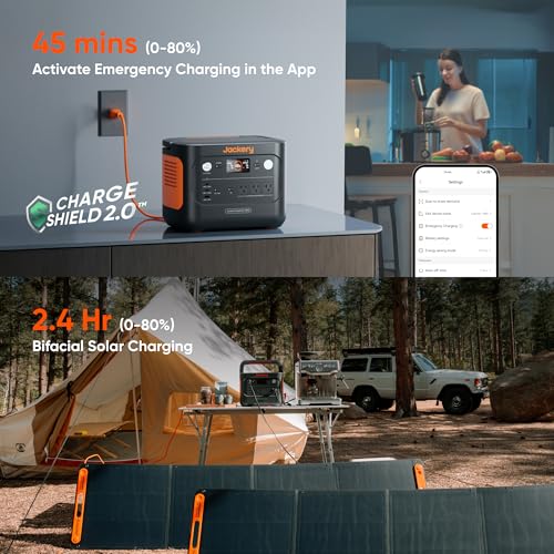 Jackery Solar Generator 1000 v2 and 100W Solar Panel,1070Wh,1500W AC - style: E1000v2+100W