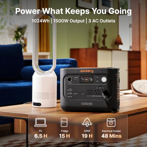 Jackery HomePower 1000 v2 Power Station,1024Wh,1500W - style: HP1000v2