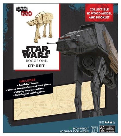 Incredibuilds Star Wars Rogue One: at-Act 3D Wood Model and Book