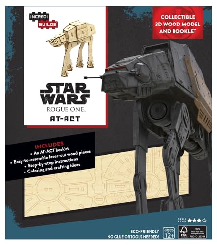 Incredibuilds Star Wars Rogue One: at-Act 3D Wood Model and Book