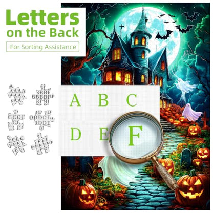 Blueforest Halloween Haunted House 1000 Piece Jigsaw Puzzle for Adults - color: Halloween Haunted House