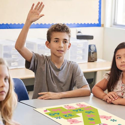 Quarterhouse 10 Poster Multiplication Square Classroom Set - color: Multiplication Square
