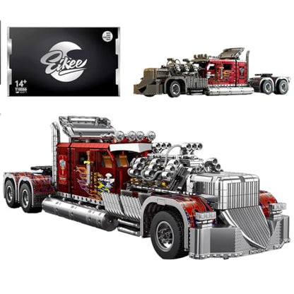 TH-24 Semi Truck and Trailer Model Car Building Set for Adults 3485 Pcs - style: TH-24 Semi Truck