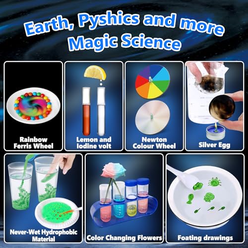 UNGLINGA 250+ Science Experiments Kits for Kids, Chemistry Set - style: science kit with 250 experiments