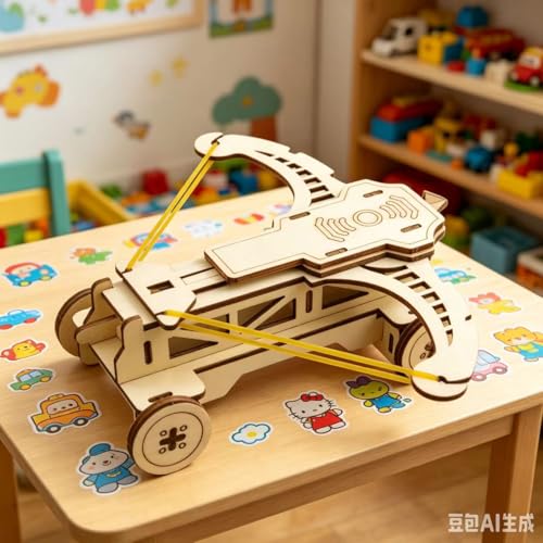 5-in-1 STEM Building Kit for Kids Ages 8-12 – Build Moon Rover, Airplane, Marble Run, Telescope & Crossbow – Educational Science Toy for Boys & Girls – Creative Gift for Birthday and Christmas - style: Stem kits-C