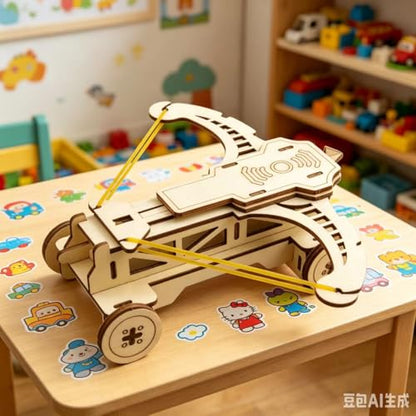 5-in-1 STEM Building Kit for Kids Ages 8-12 – Build Moon Rover, Airplane, Marble Run, Telescope & Crossbow – Educational Science Toy for Boys & Girls – Creative Gift for Birthday and Christmas - style: Stem kits-C