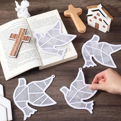 Sinload 24 Pcs Dove Craft Kit Religious Christian Peace Pigeon Ornaments - style: White Dove