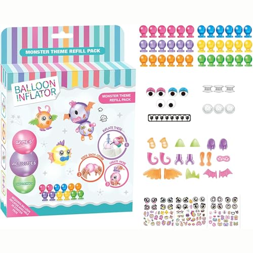 Magic Balloon Craft Kit, Funny Balloons Inflator Toy Refill Pack - color: Accessory Refill Pack