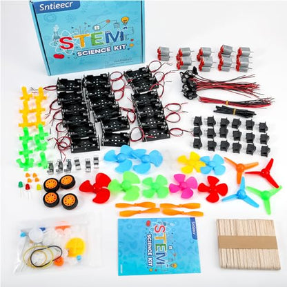 Sntieecr 276PCS DC Motor Kit, Mini Electric Circuit Kit - style: 276 x Electric Circuit Kit