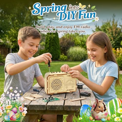 FM Radio Kit for Kids 8-13, DIY STEM: Build Your Own Real Radio