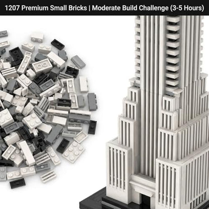 1:800 New York Chry - Building Blocks,1207 PCS MOC Model for Adults - color: Chry City