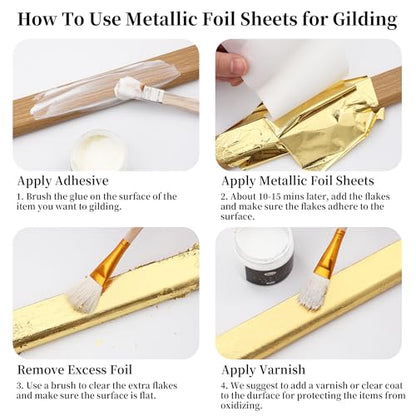 KINNO Gold Leaf Sheets 200 PCS 20 Colors Metal Foil 3.15 x 3.35 Inches - color: 20colors-200pcs-3.15”