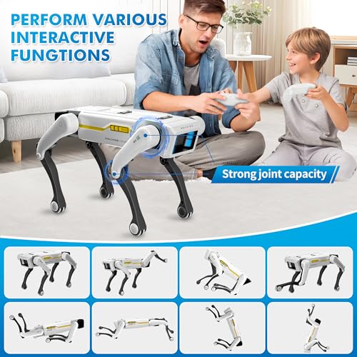 Smart Robot Dog - Interactive STEM Pet with Voice Control, 30+ Actions & APP Programming, Durable Design for Kids Age 6+ (Compatible with iOS/Android) - style: robot dog