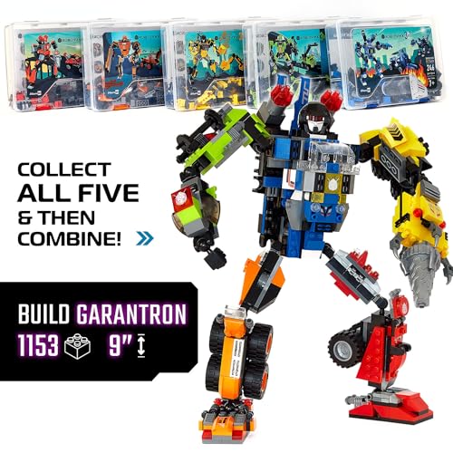 JITTERYGIT Mech Building Robot Glow in The Dark Action Figure Toy Set, Cool Space Super Hero Christmas Birthday Gift, Best Xmas Holiday Present Bricks for Boys, Girls, Teen 6 7 8 9 10 Year Old - style: Volcano Red - Grindburst